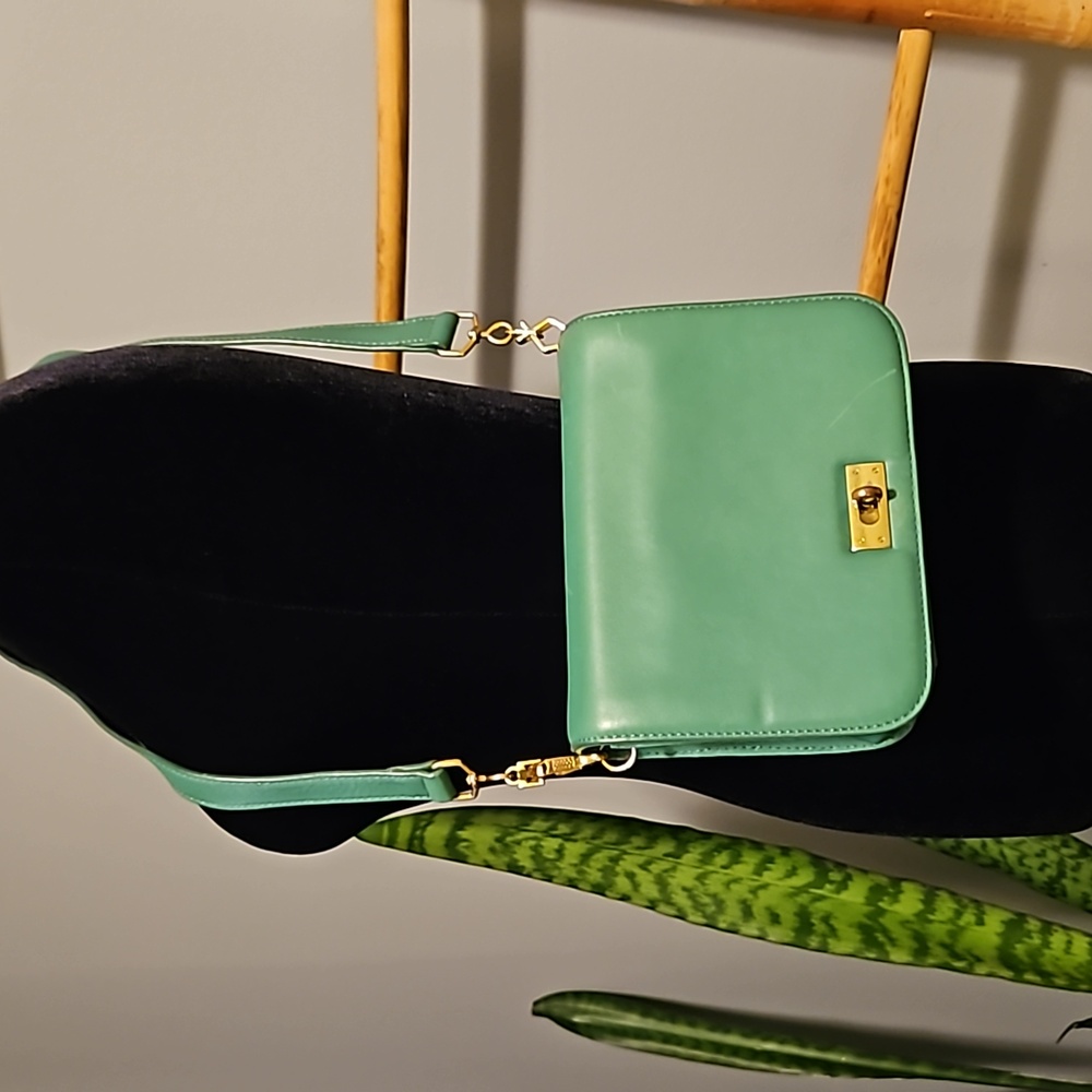 J. Crew EDIE Green Shoulder Bag